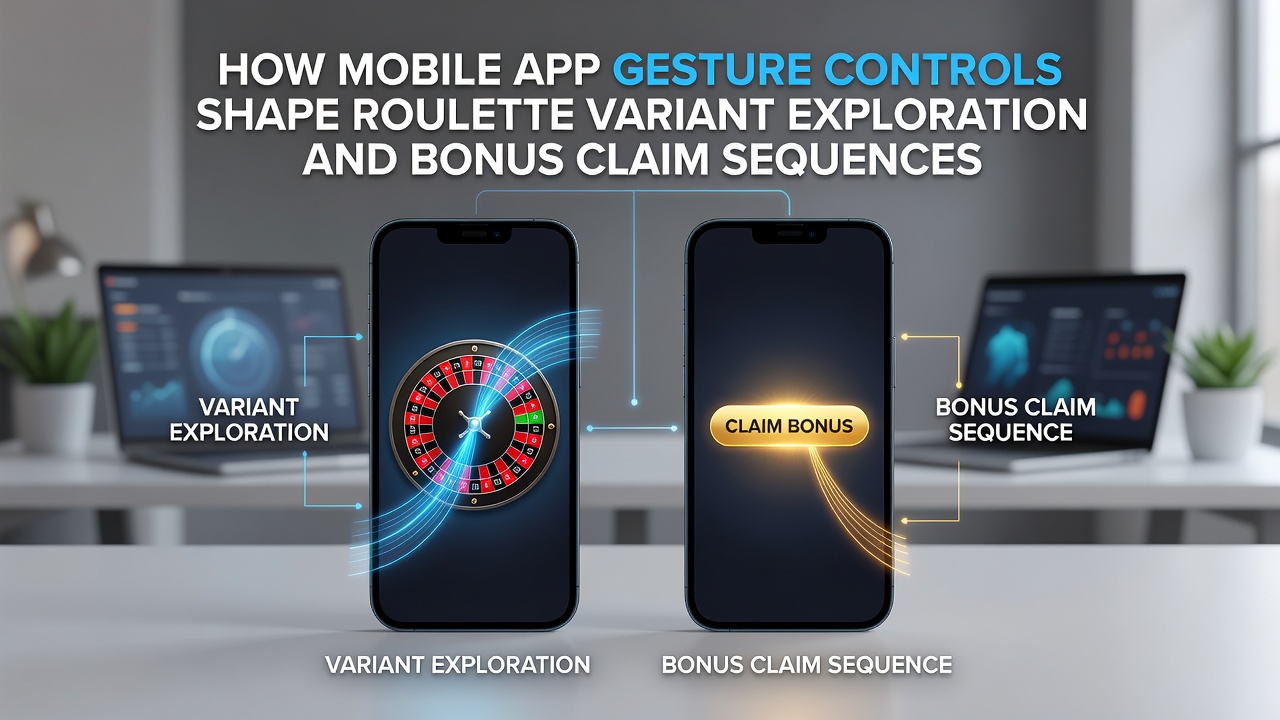 Close-up of gesture-based bonus claim sequence on a mobile roulette screen