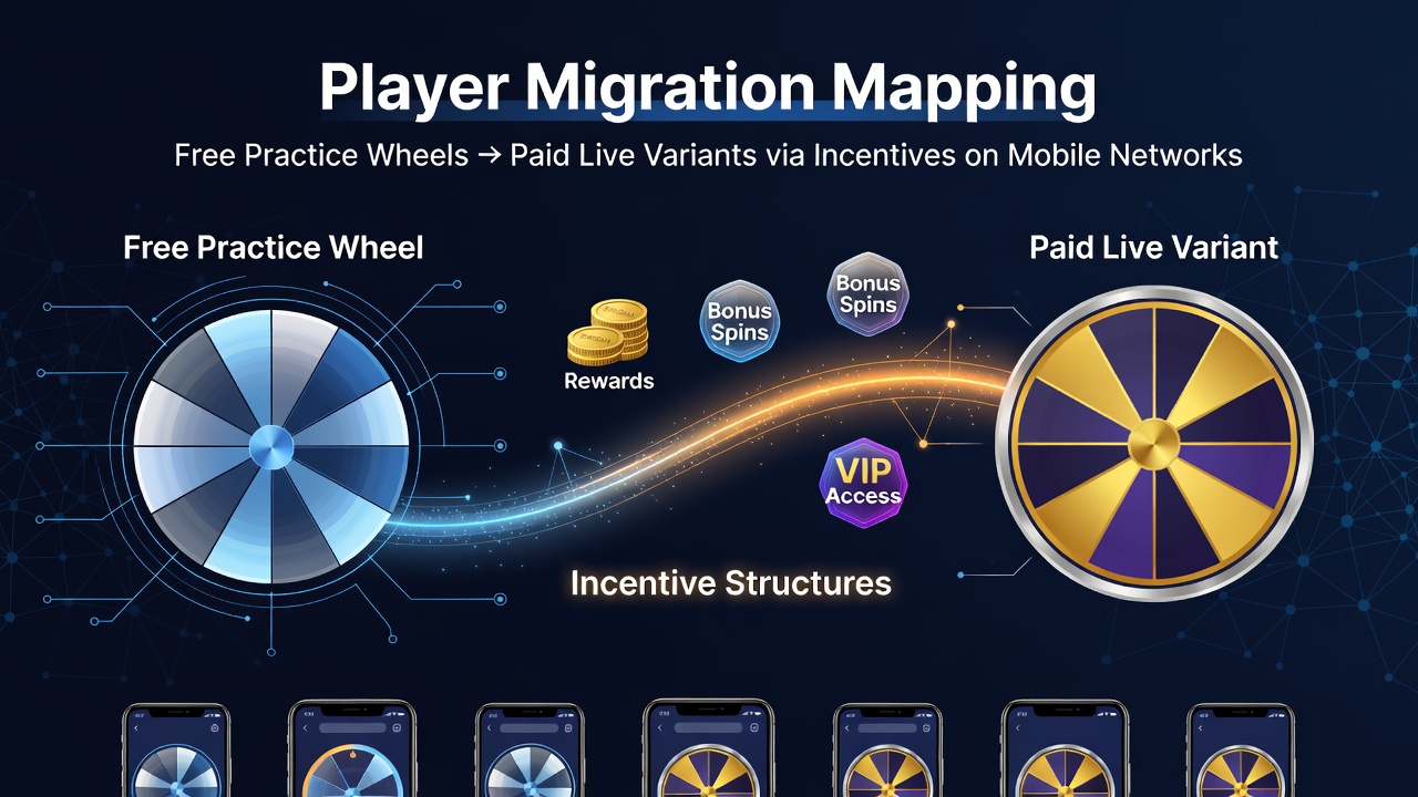 Mobile roulette players transitioning from free practice wheels to live paid variants via incentive structures