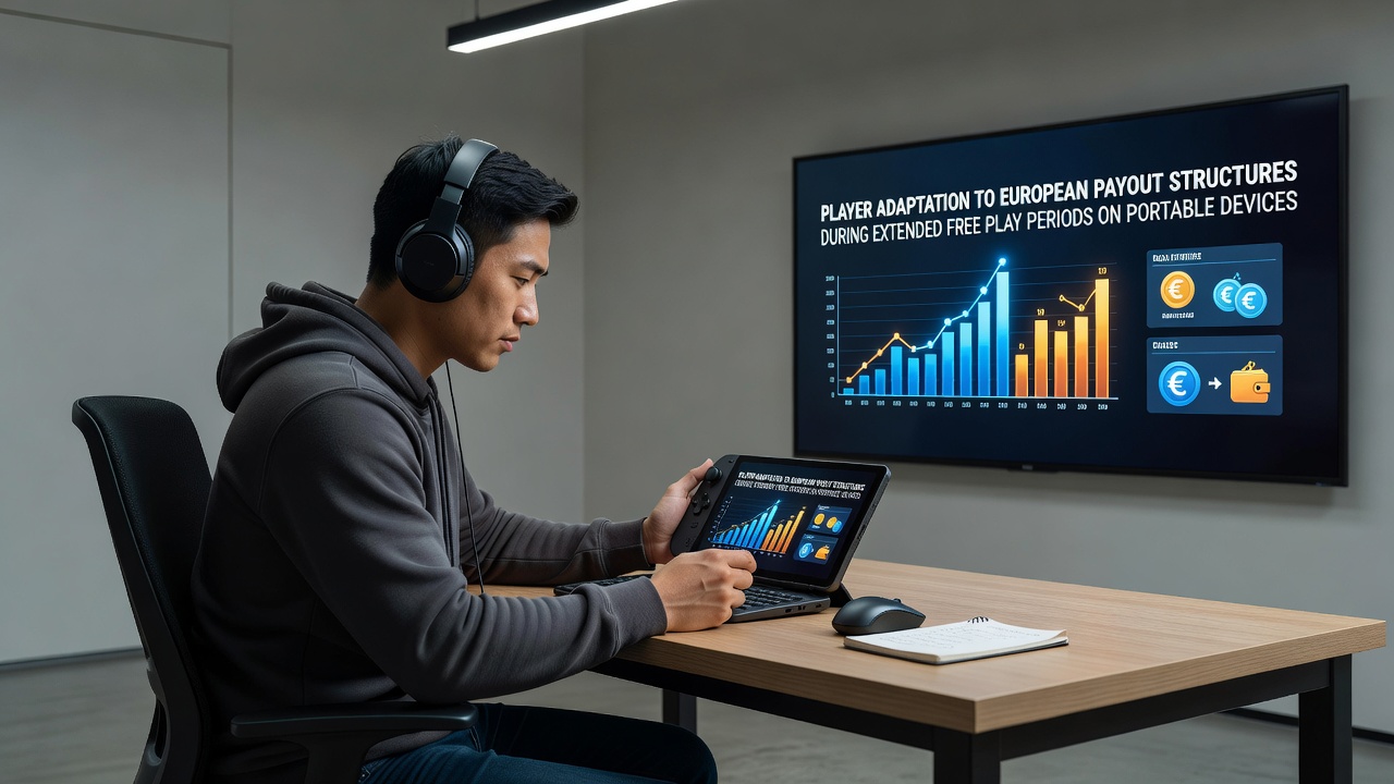 Players engaging with mobile gaming interfaces showing European payout options