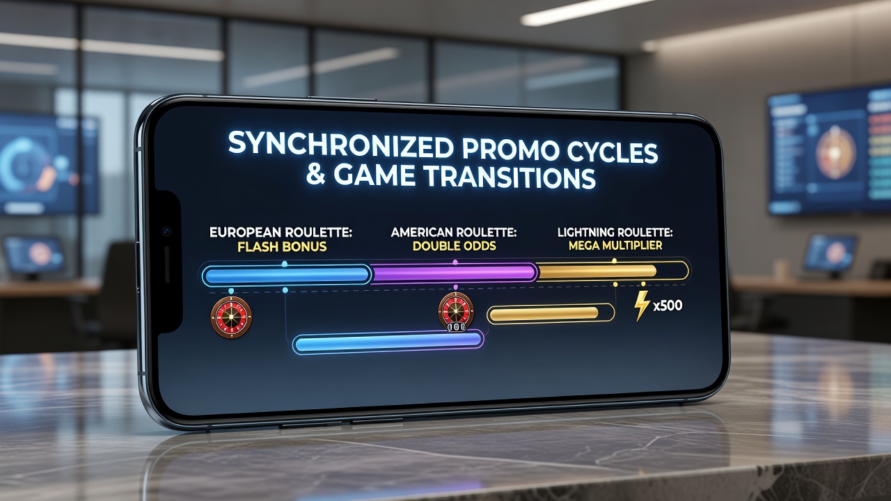 Smartphone screen displaying roulette game variants with promotional overlays in a mobile casino interface