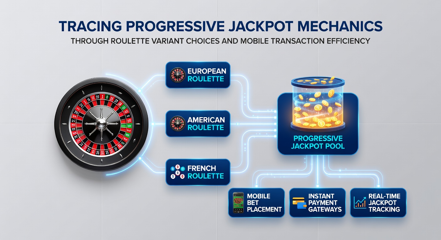 Mobile app interface displaying roulette variants alongside transaction confirmation and jackpot meter updates